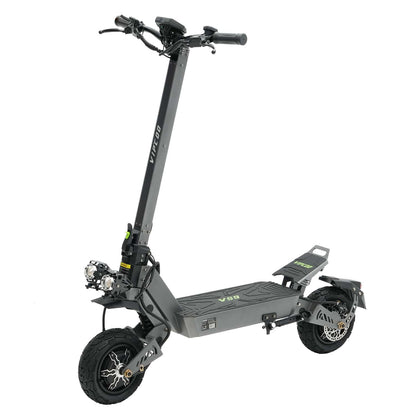 Trottinette Électrique Puissante VIPCOO VS9 – 65 km/h, Double Moteur 3600W, Batterie 60V26Ah, Tout-Terrain avec Suspension à Ressort