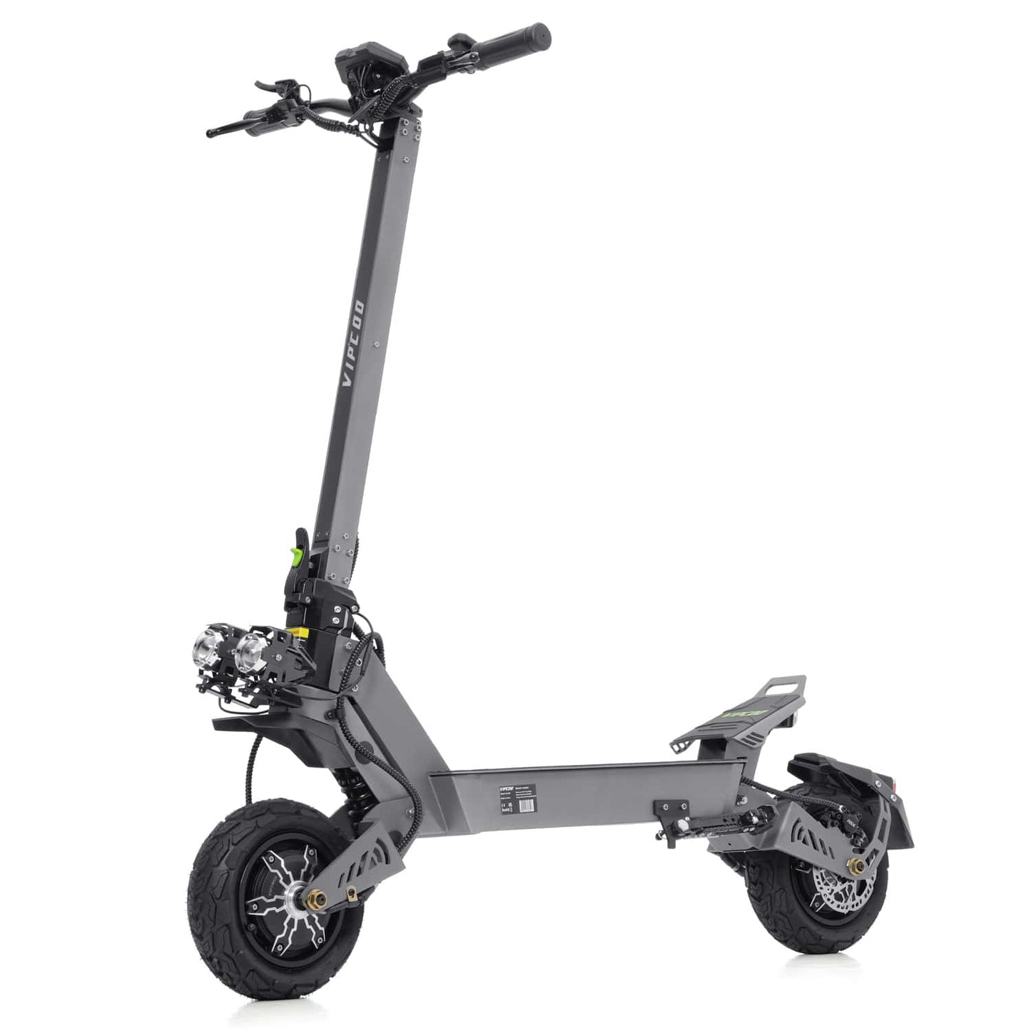 Trottinette Électrique Puissante VIPCOO VS9 – 65 km/h, Double Moteur 3600W, Batterie 60V26Ah, Tout-Terrain avec Suspension à Ressort