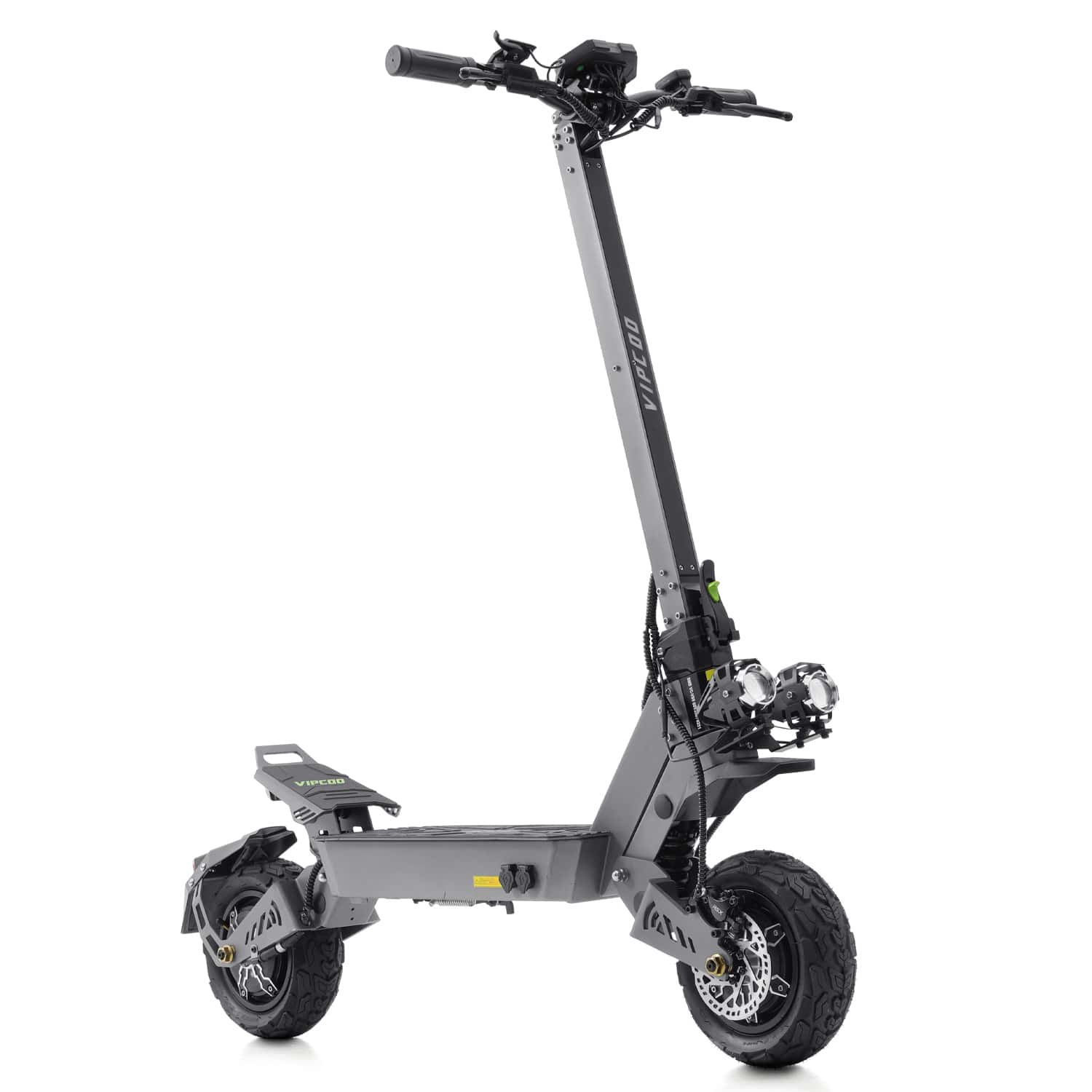 Trottinette Électrique Puissante VIPCOO VS9 – 65 km/h, Double Moteur 3600W, Batterie 60V26Ah, Tout-Terrain avec Suspension à Ressort