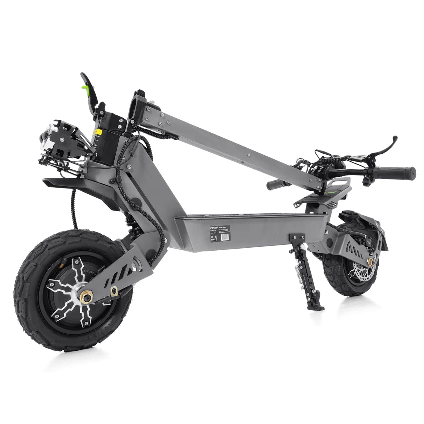Trottinette Électrique Puissante VIPCOO VS9 – 65 km/h, Double Moteur 3600W, Batterie 60V26Ah, Tout-Terrain avec Suspension à Ressort