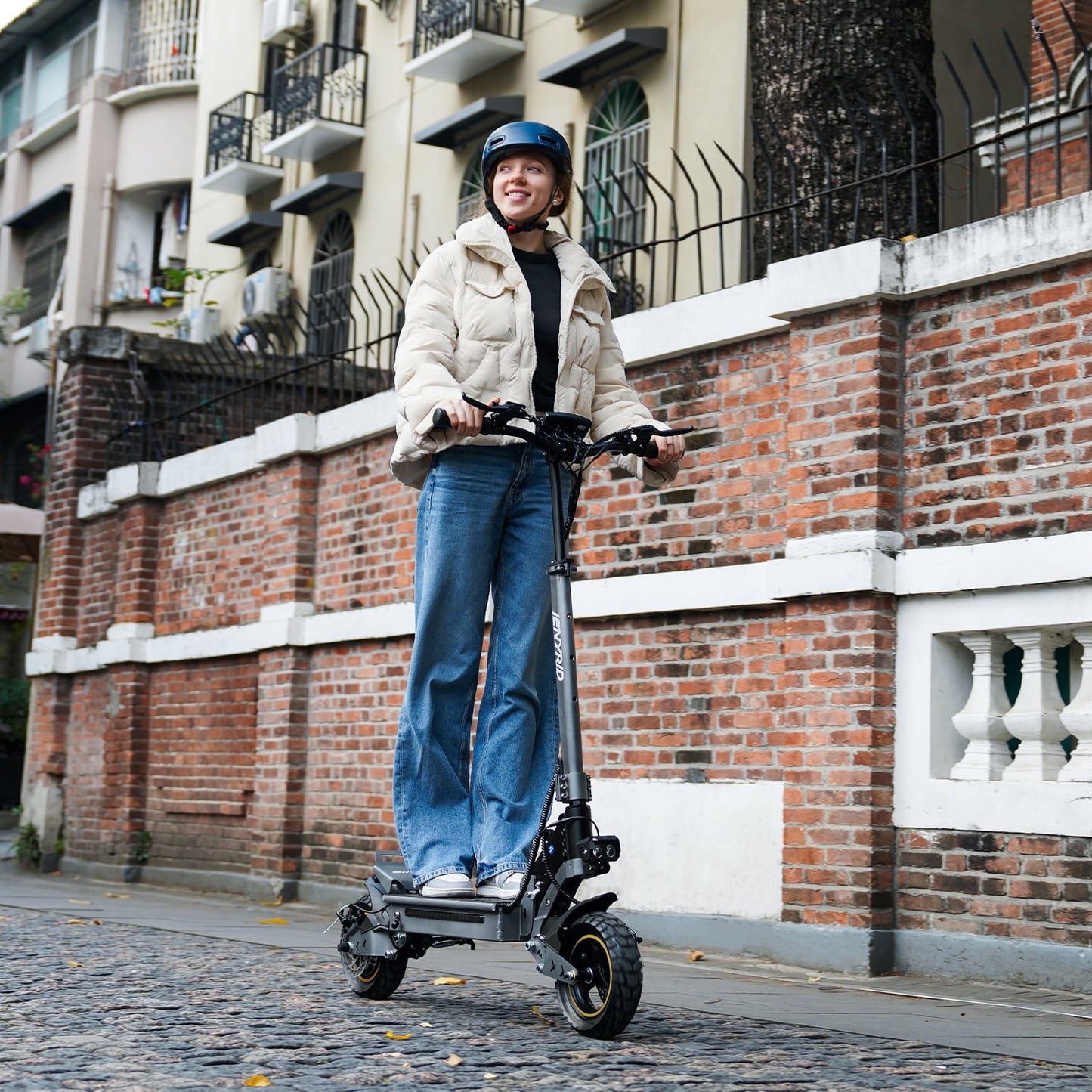 iENYRID S1 Off-Road Electric Scooter for Adults: 700W Motor, 48V 15AH Battery, 28 mph Speed, 19-25 Miles Range, 265 lbs Load