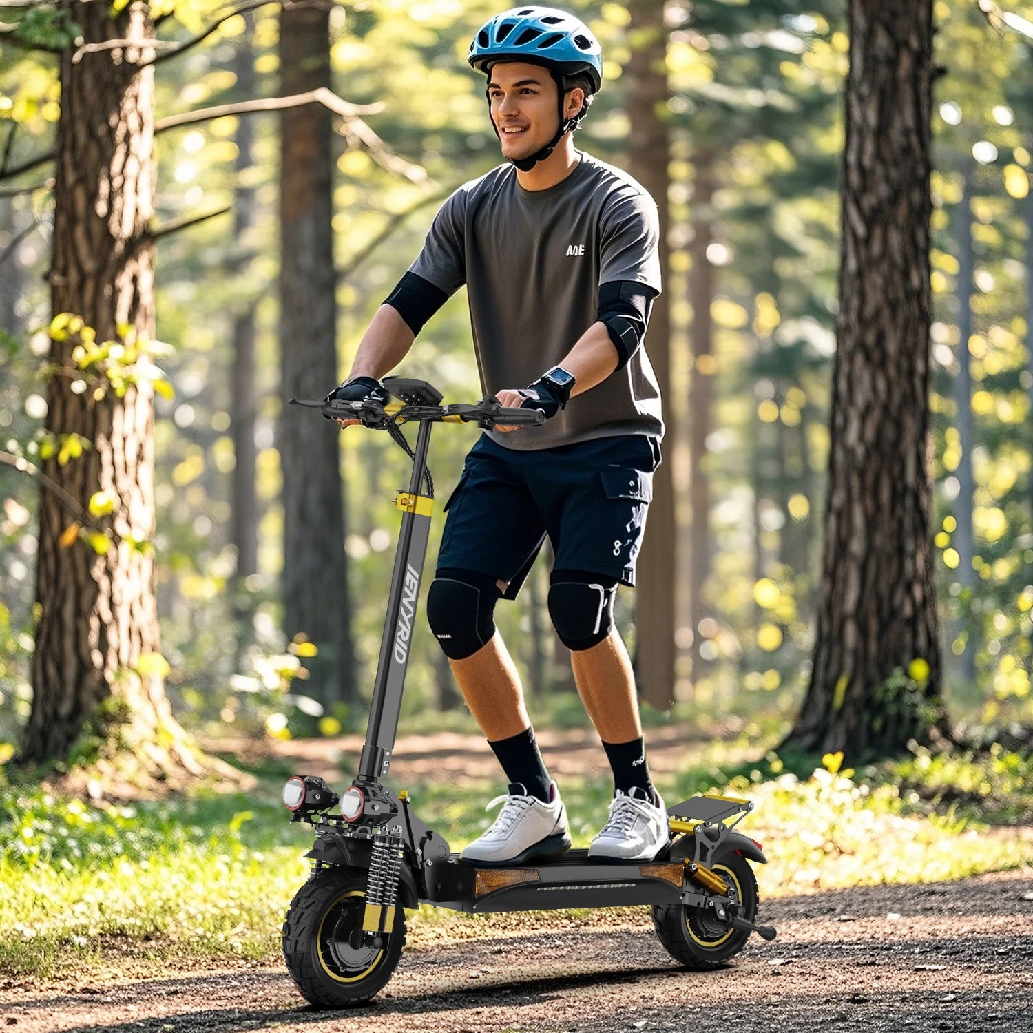 iENYRID ES6 2000W Dual Motor Electric Scooter, Off-Road Electric Scooter with Seat, Top Speed 34 MPH, Long Range 34 Miles, 48V 20.8Ah Battery