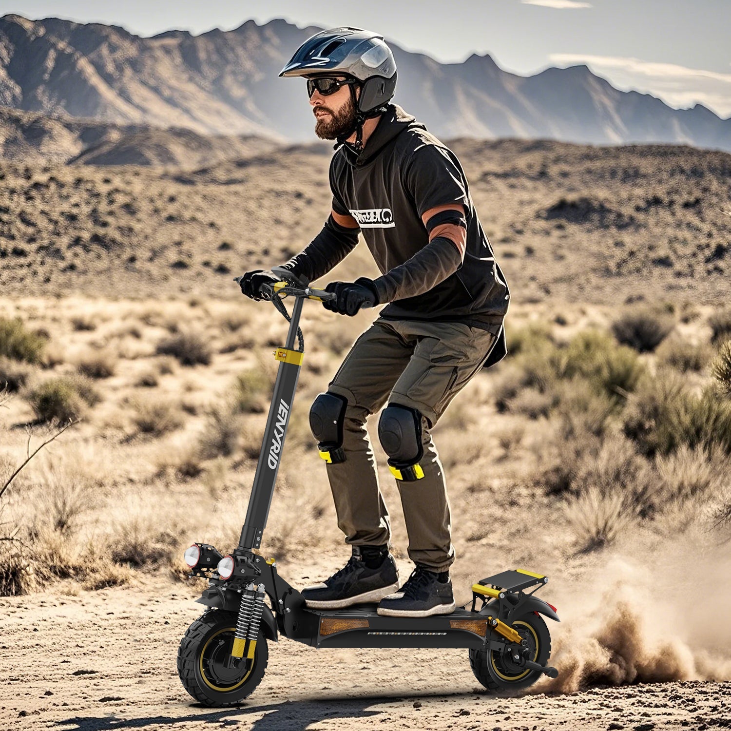 iENYRID ES6 2000W Dual Motor Electric Scooter, Off-Road Electric Scooter with Seat, Top Speed 34 MPH, Long Range 34 Miles, 48V 20.8Ah Battery