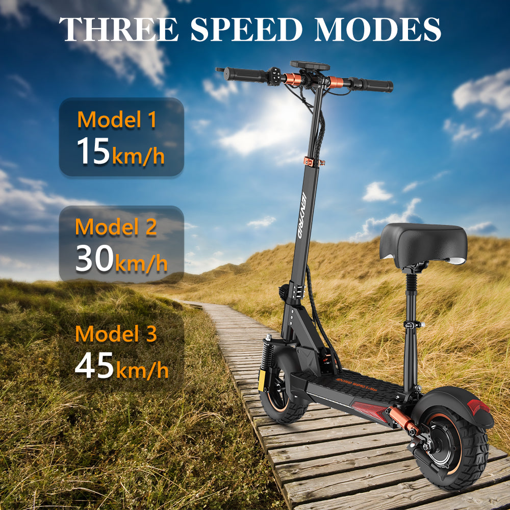 iENYRID M4 Pro S+ Max Electric Scooter with Seat, 800W Off Road Electric Scooter, 48V 20Ah Battery, Long Range 40-60 km, Max Speed 45km/h, 150kg - iENYRID