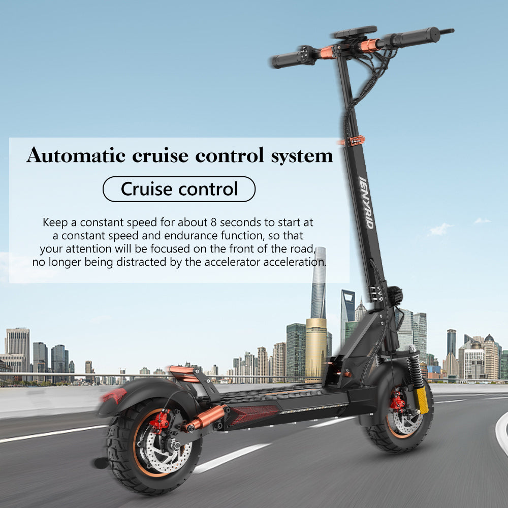 iENYRID M4 Pro S+ Max Electric Scooter with Seat, 800W Off Road Electric Scooter, 48V 20Ah Battery, Long Range 40-60 km, Max Speed 45km/h, 150kg - iENYRID