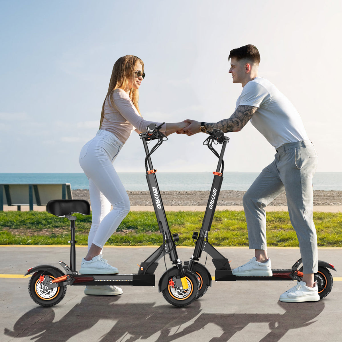 iENYRID M4 Pro S+ Max Electric Scooter with Seat, 800W Off Road Electric Scooter, 48V 20Ah Battery, Long Range 40-60 km, Max Speed 45km/h, 150kg Media 1 of 17