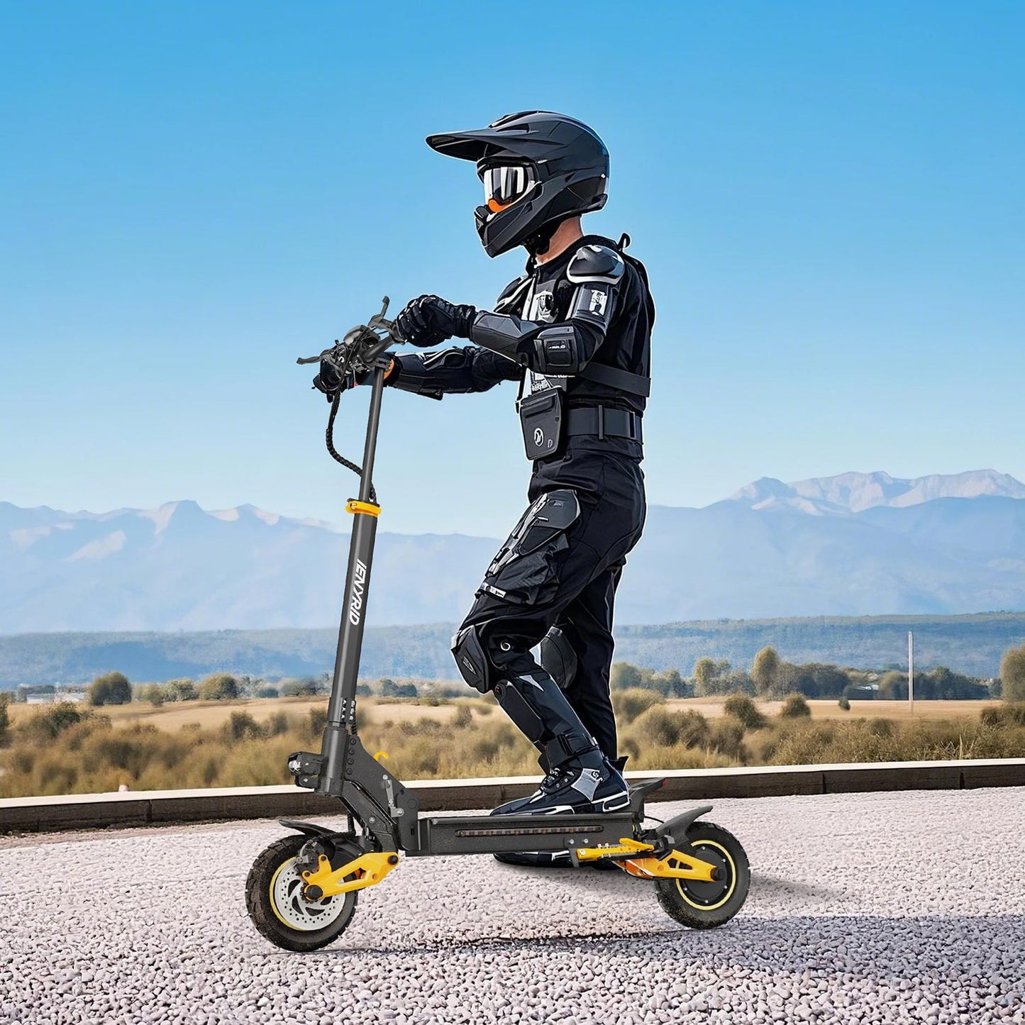 iENYRID ES1  Dual Motor Off-Road Electric Scooter for Adults: Dual 1200W Motors, 48V 20.8AH Battery, 37 mph Speed, 31-37 Miles Range, 265 lbs Load.